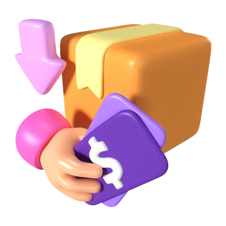 Cash On Delivery  3D Icon