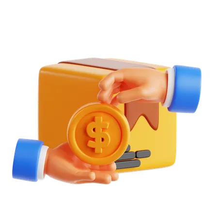 Cash On Delivery  3D Icon