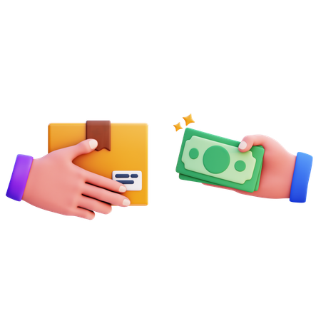 Cash On Delivery  3D Icon