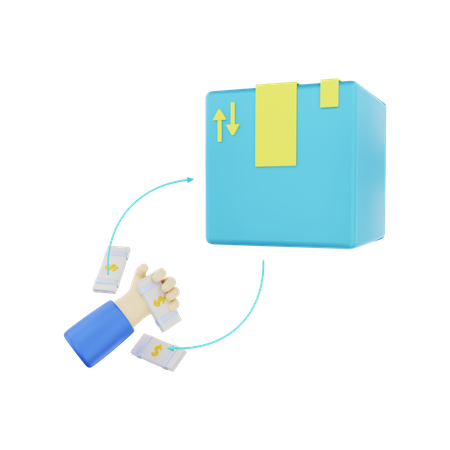 Cash On Delivery  3D Illustration