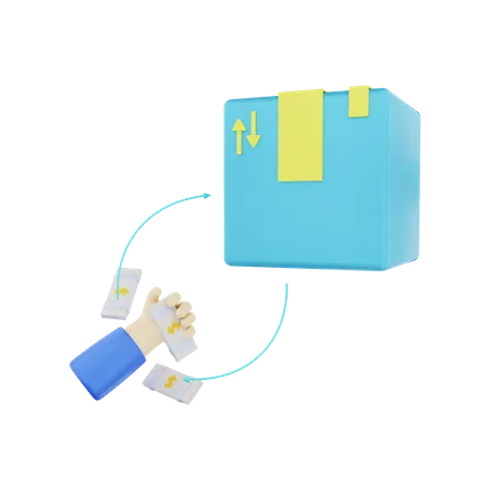 Cash On Delivery  3D Illustration