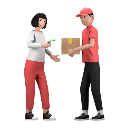 Cash On Delivery  3D Illustration