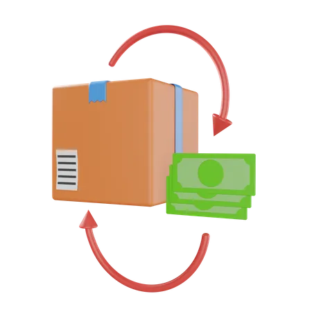 Cash On Delivery  3D Illustration