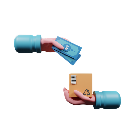 Cash On Delivery  3D Illustration