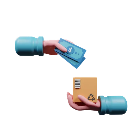 Cash On Delivery  3D Illustration