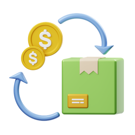 Cash On Delivery  3D Illustration