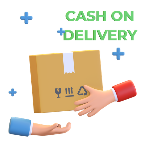 Cash on delivery  3D Illustration