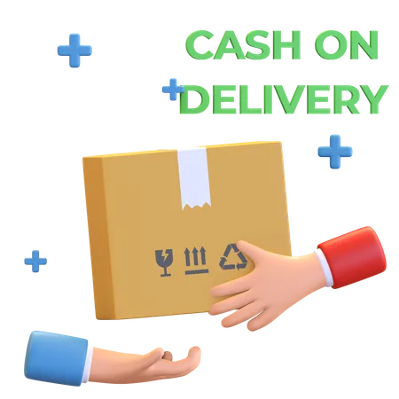 Cash on delivery  3D Illustration