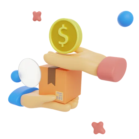 Cash On Delivery  3D Illustration