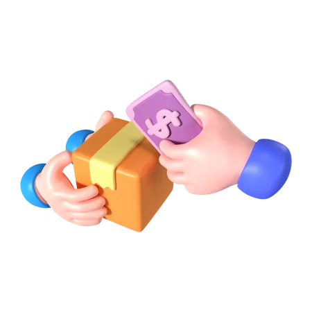 This Is Cash On Delivery 3 D Render Illustration Icon High Resolution Png File Isolated On Transparent Background Available 3 D Model File Format BLEND OBJ FBX And GLTF 3D Icon
