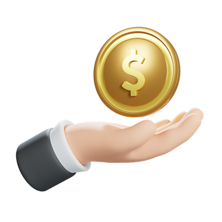 Cash on hand  3D Icon