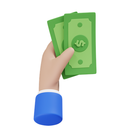 Cash Payment  3D Icon
