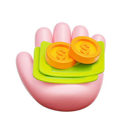 Cash Payment  3D Icon