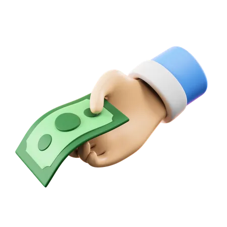 Cash Payment  3D Icon