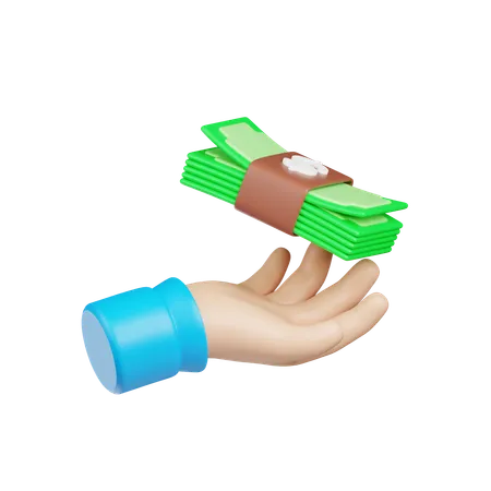 Cash Payment  3D Icon