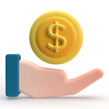 Cash Payment  3D Icon