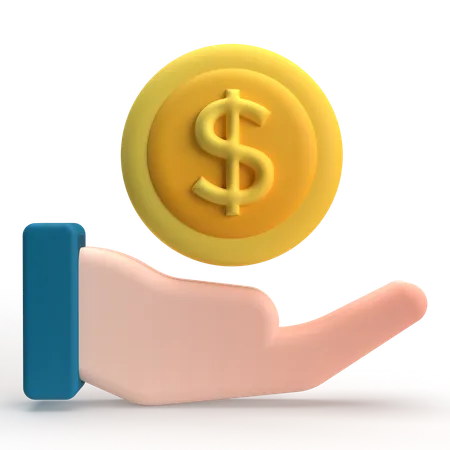 Cash Payment  3D Icon