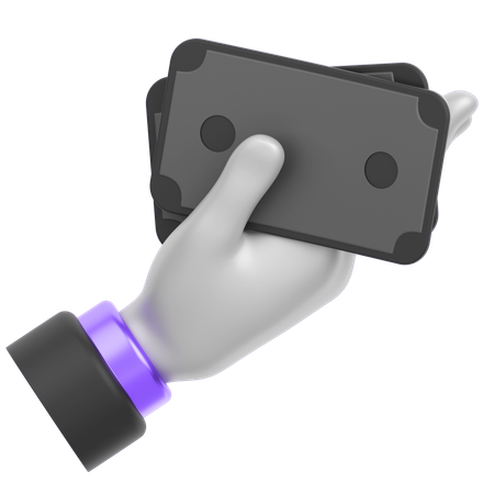 Cash Payment  3D Icon