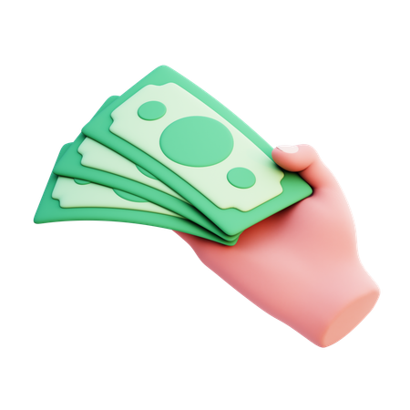 Cash Payment  3D Icon