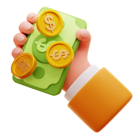 CASH PAYMENT  3D Icon