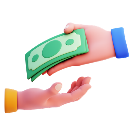 Cash Payment  3D Icon