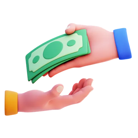 Cash Payment  3D Icon