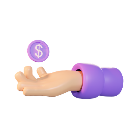 Cash Payment  3D Icon