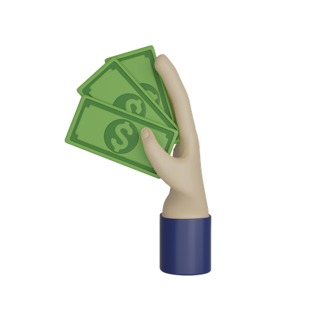 Cash Payment  3D Icon