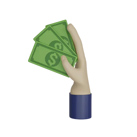 Cash Payment  3D Icon