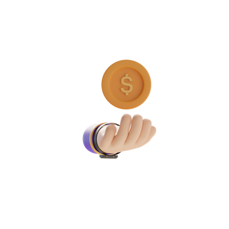 Cash Payment  3D Icon