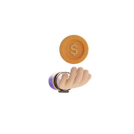 Cash Payment  3D Icon