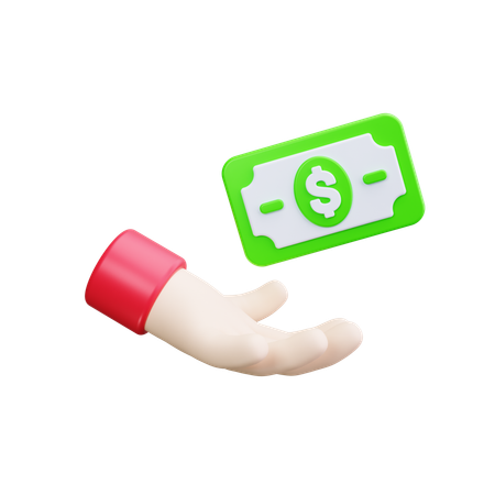 Cash Payment  3D Icon