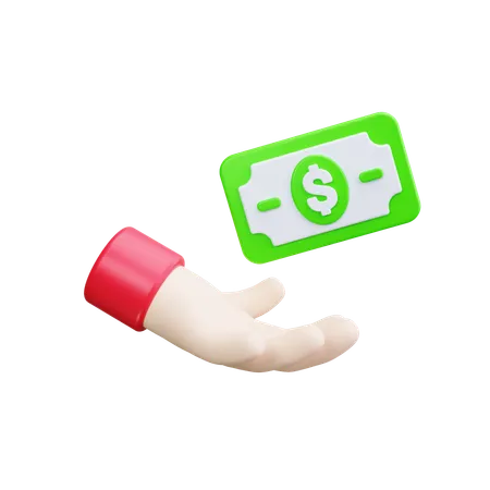 Cash Payment  3D Icon