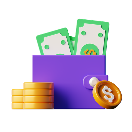 Cash Payment  3D Icon