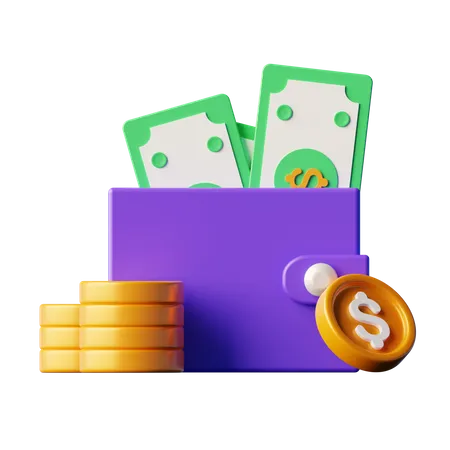 Cash Payment  3D Icon