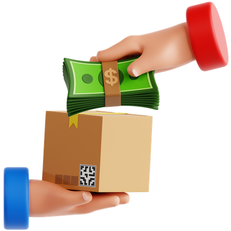 Cash Payment  3D Icon