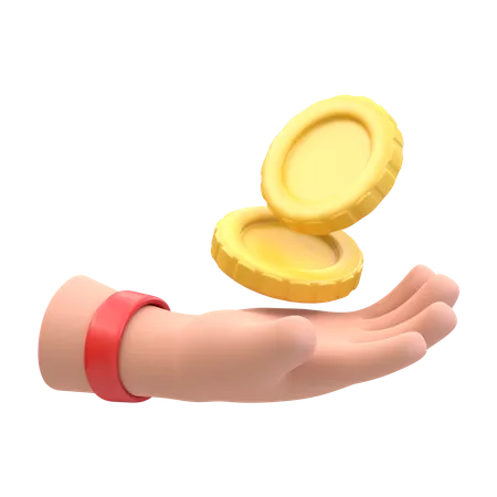 Cash Payment  3D Illustration