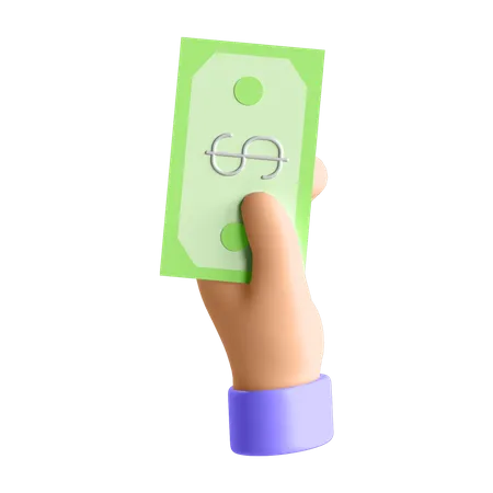 Cash Payment  3D Illustration