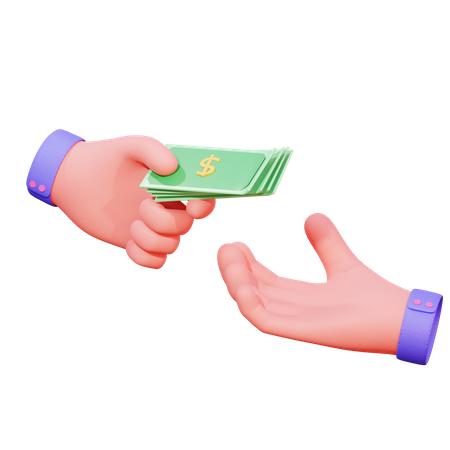 Cash Payment 3D Icon