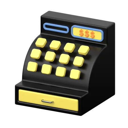 Cash Register 3 D Icon Symbolizes Retail Transactions Sales Purchases Payments And Cash Management In Stores Businesses And Commercial Establishments 3D Icon