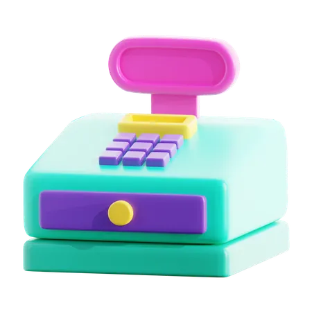 Cash Register 3 D Icon Which Can Be Used For Various Purposes Such As Websites Mobile Apps Presentation And Others 3D Icon