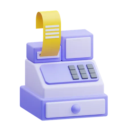 금전 등록기  3D Icon