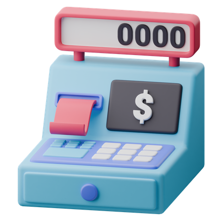 Cash Register  3D Icon