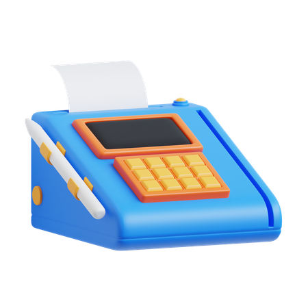 금전 등록기  3D Icon