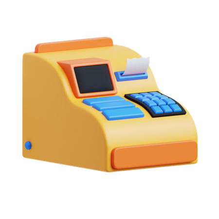금전 등록기  3D Icon