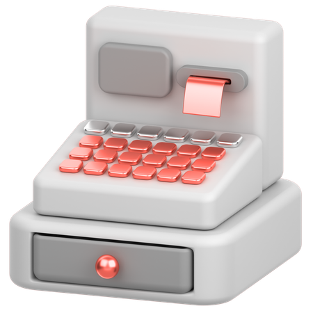 Cash Register  3D Icon