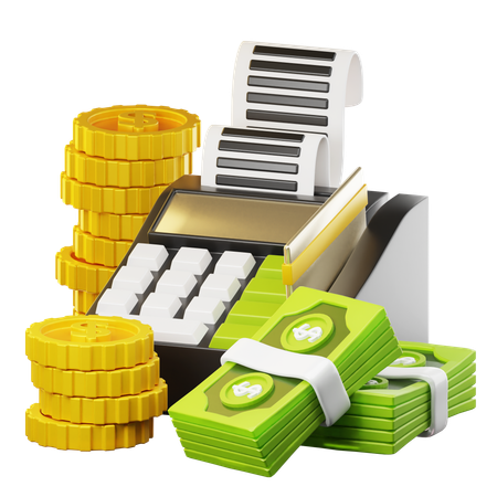 Cash Register  3D Icon