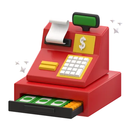 Cash Register  3D Icon