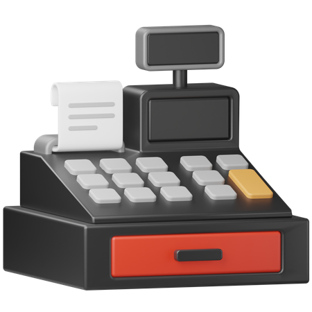 Cash Register  3D Icon