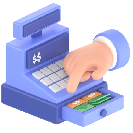 Cash register  3D Icon